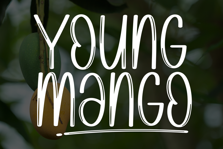 Young Mango Font website image