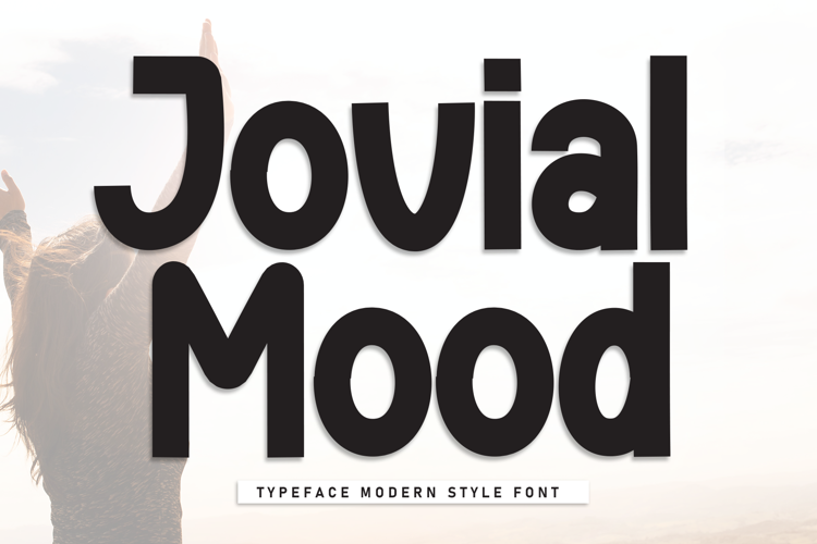 Jovial Mood Font website image