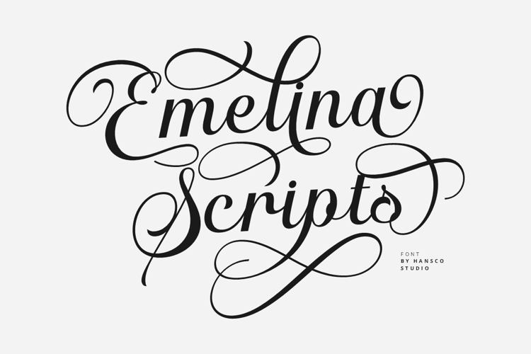 Emelina Scripts Font website image