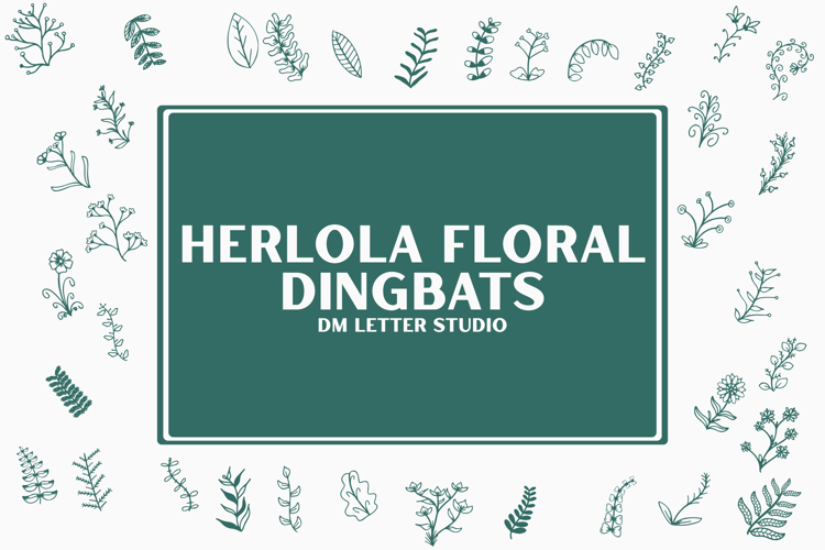 Herlora Floral Dingbat Font website image