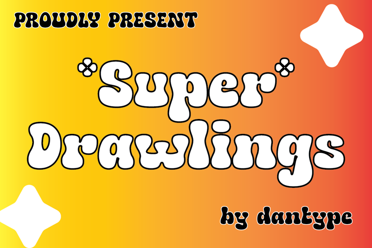 Super Drawlings Font website image