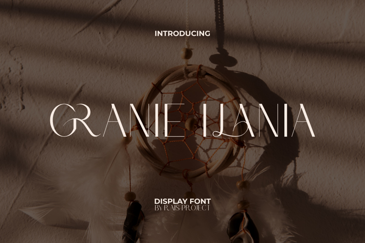 Granie Ilania Font website image