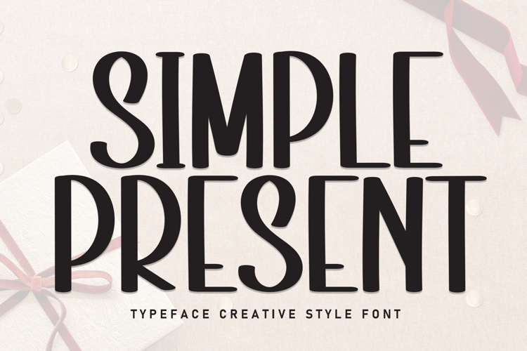 Simple Present Font website image