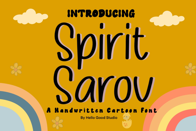 Spirit Sarov Font website image