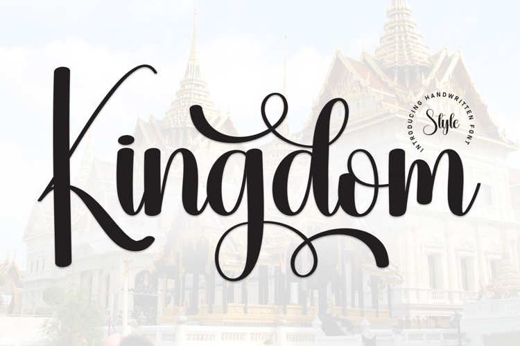 Kingdom Font website image