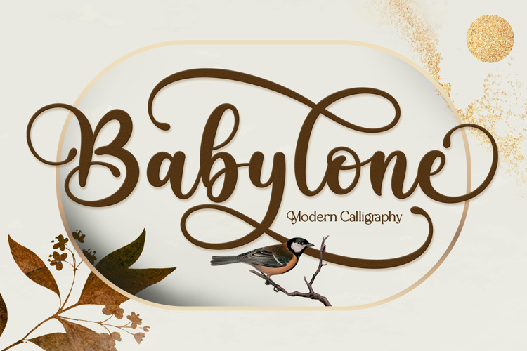 Babylone Script Font website image
