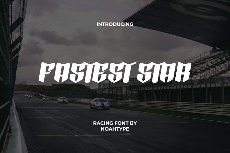 Fastest Star Font website image