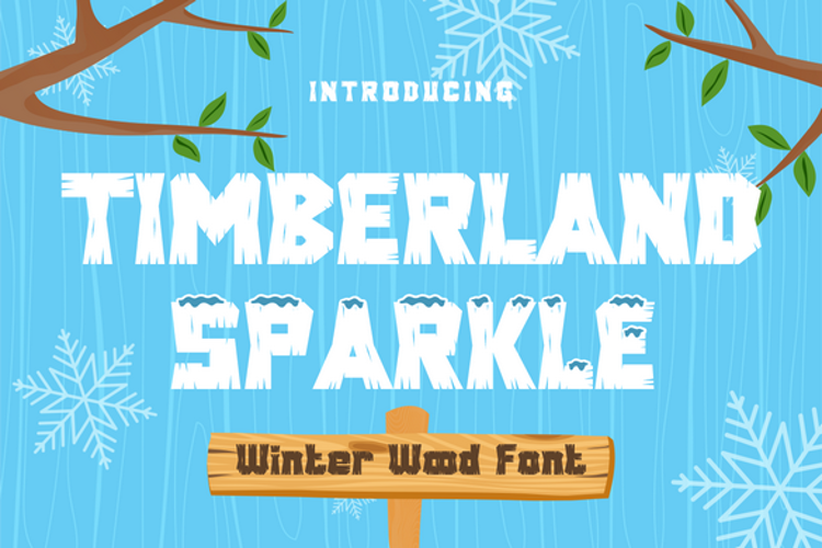 Timberland Sparkle Font website image
