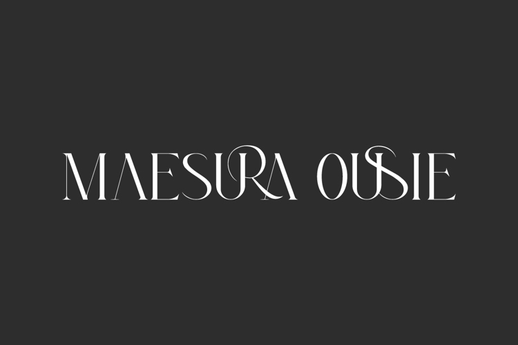 Maesura Ousie Font website image