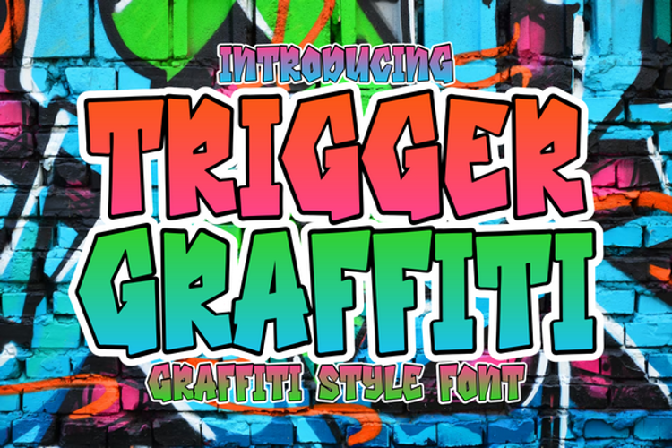 Trigger Graffiti Font website image