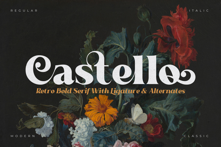 Castello Typeface Font website image