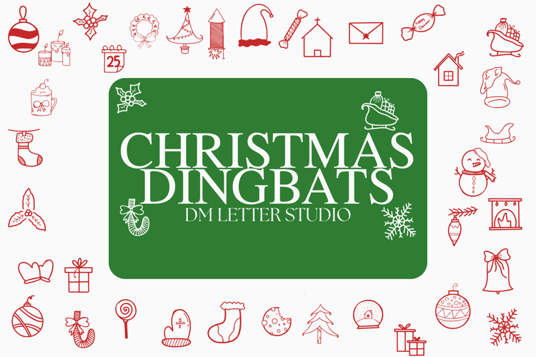 Christmas Dingbat Font website image