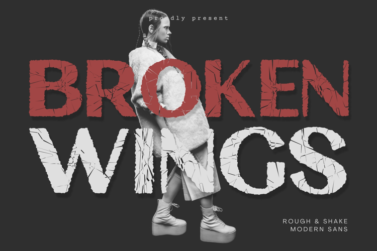 Broken Wings Font website image
