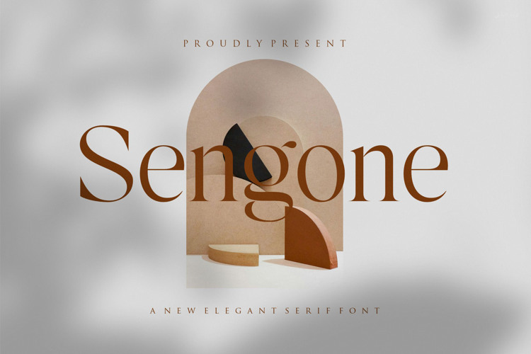 Sengone Font website image