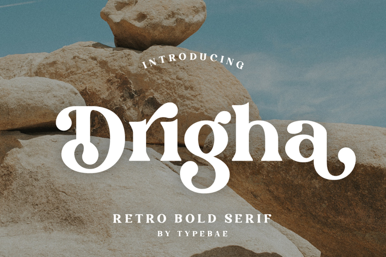 Drigha Font website image