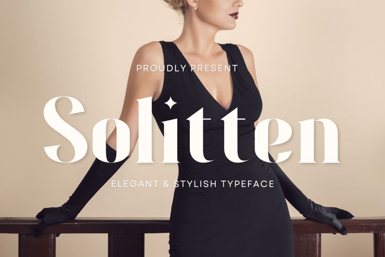 Solitten Typeface Font website image
