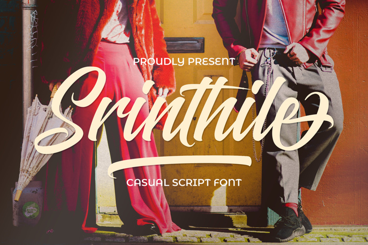 Srinthile Script Font website image