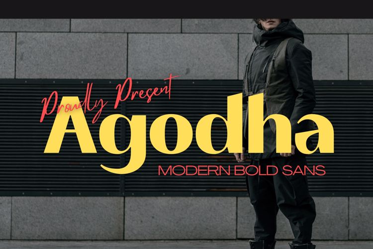 Agodha Font website image