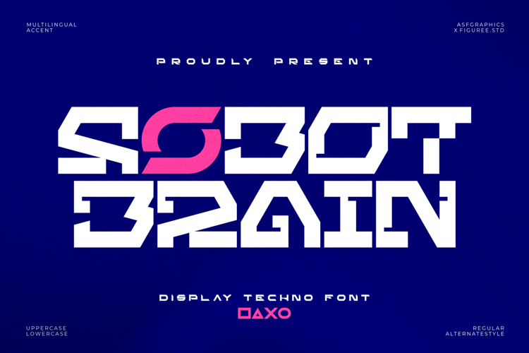Robot Brain Font website image