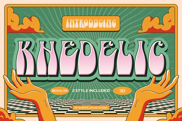 Khedelic Font website image