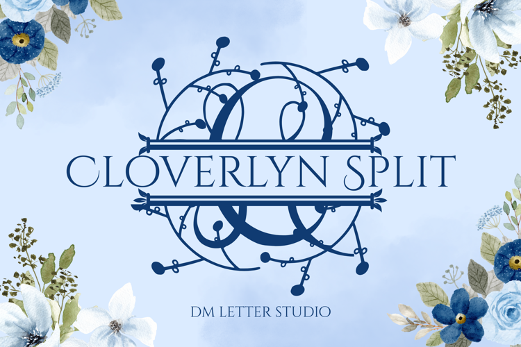 Cloverlyn Split Font website image