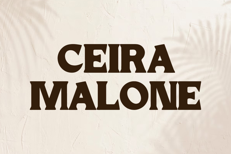 Ceira Malone Font website image