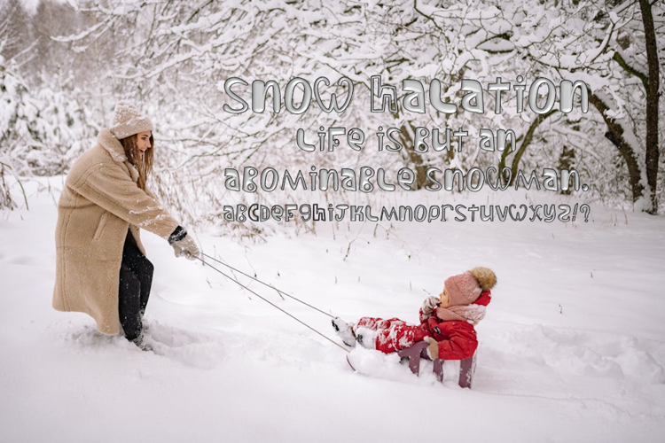 Snow Halation Font website image