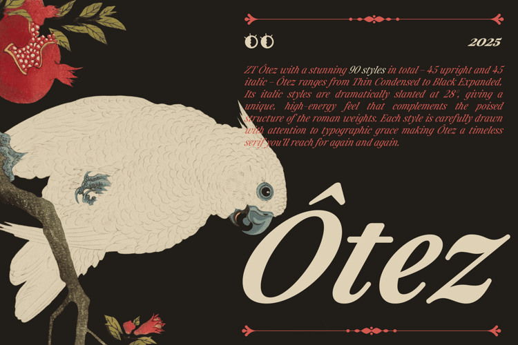 ZT Otez Font website image