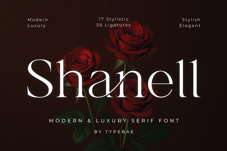 Shanell Font website image