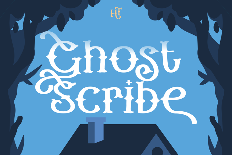 Ghost Scribe Font website image