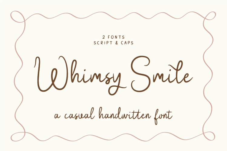 Whimsy Smile Font website image