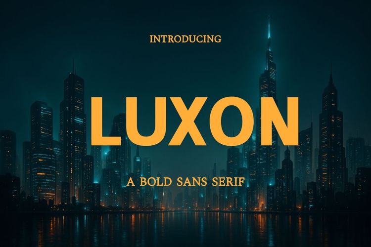 Luxon Font website image