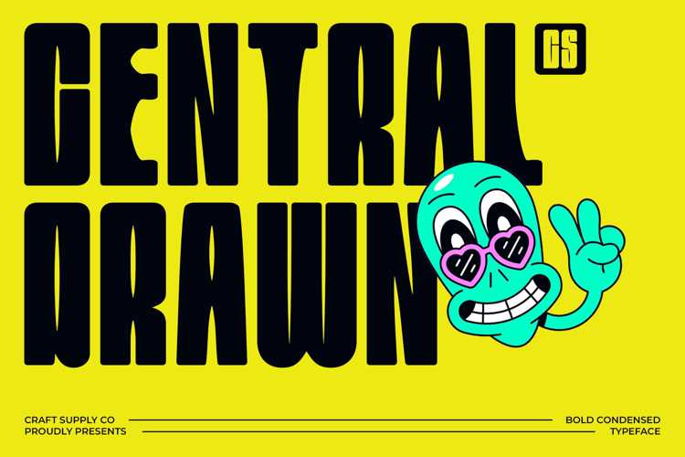 CS Central Drawn Font website image