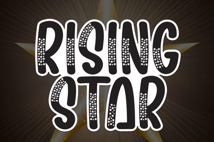 Rising Star Font website image