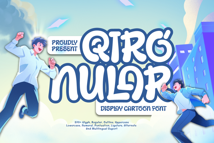 Qiro Nular Font website image