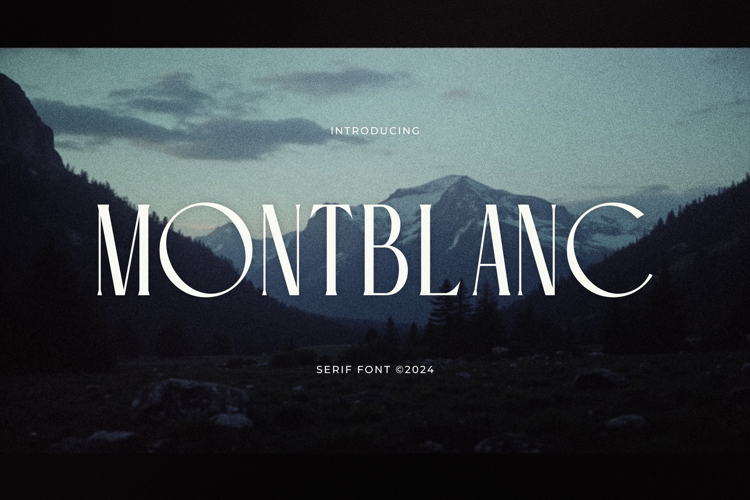 Montblanc Font website image