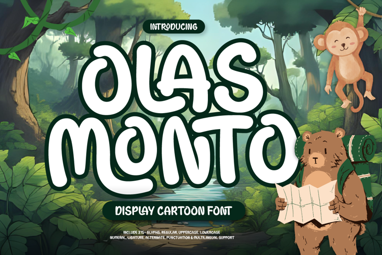 Olas Monto Font website image