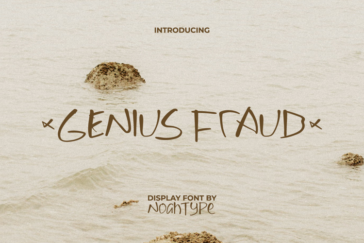 Genius Fraud Font website image