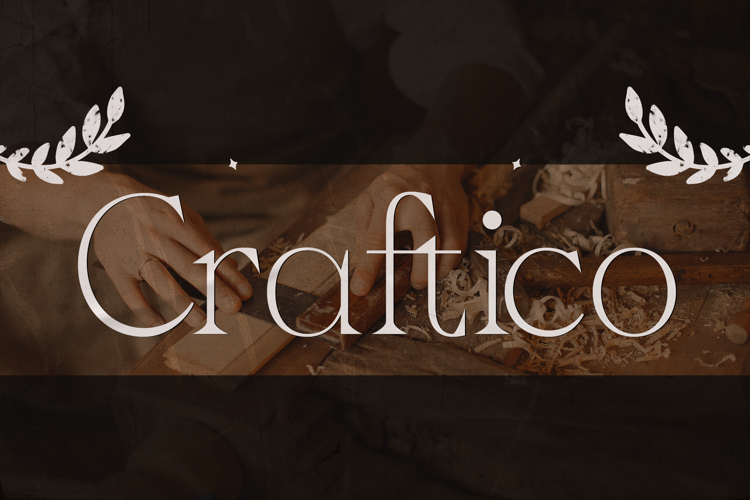 Craftico Font website image