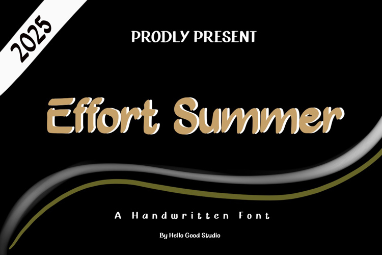 Effort Summer Font website image