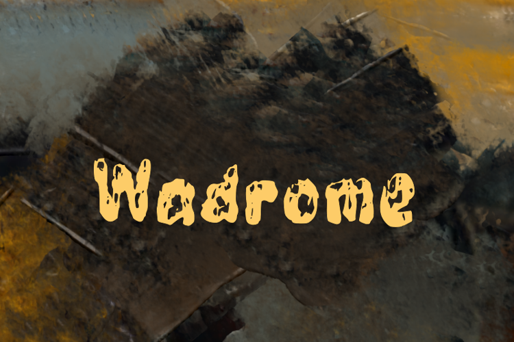 w Wadrome Font website image