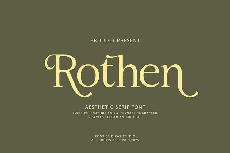 Rothen Font website image