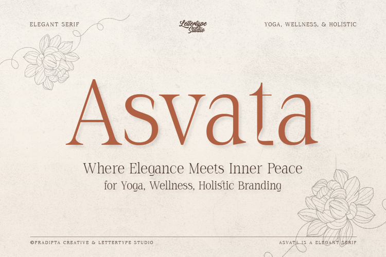 Asvata Font website image