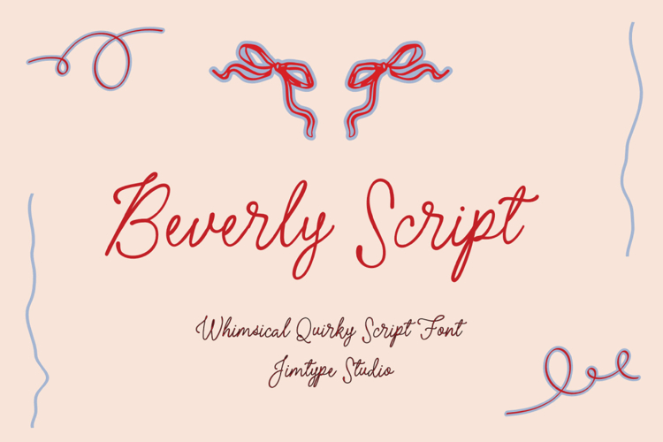 Beverly Script Font website image