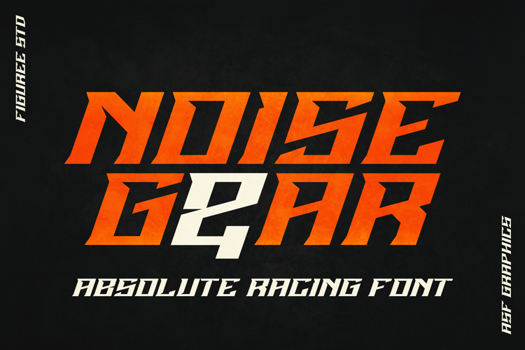 Noise Gear Font website image
