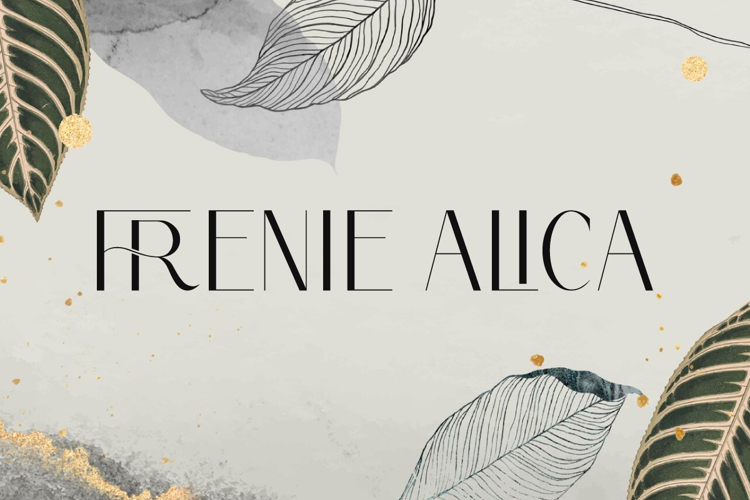 Frenie Alica Font website image