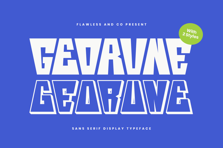 GEORUNE Font website image