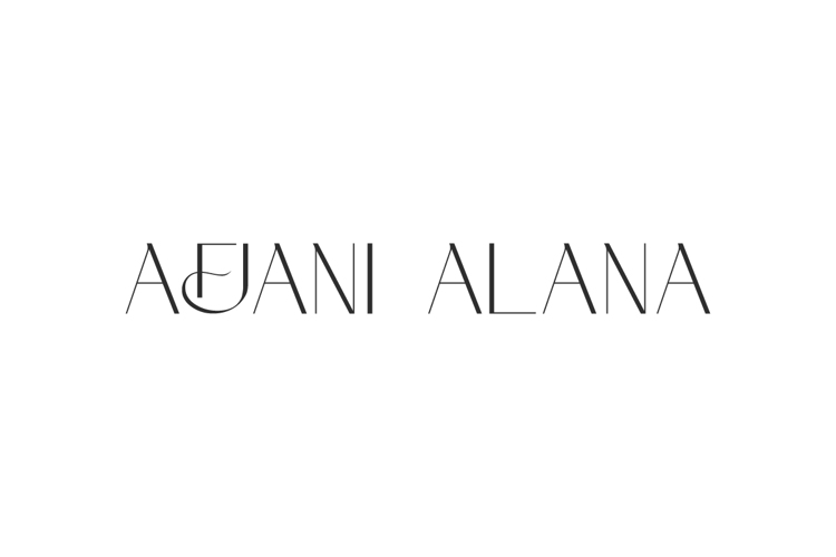 Afjani Alana Font website image