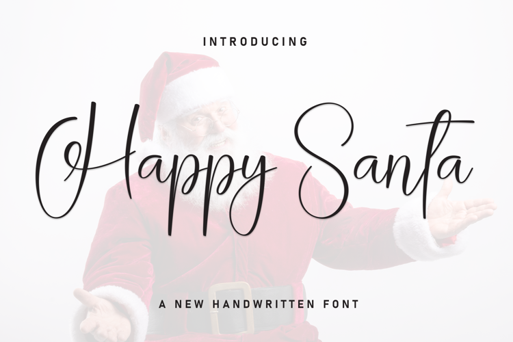 Happy Santa Font website image