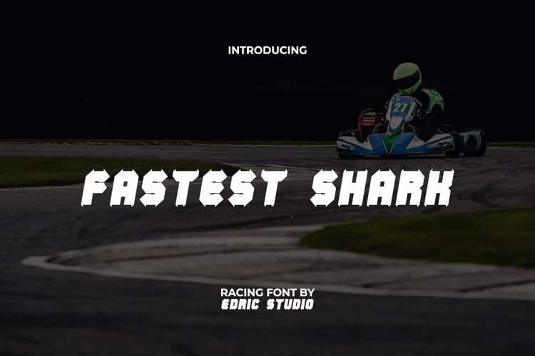 Fastest Shark Font website image
